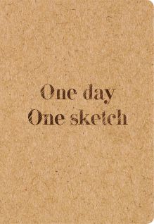 Скетчбук. One day, one sketch (обложка крафт) (Арте)
