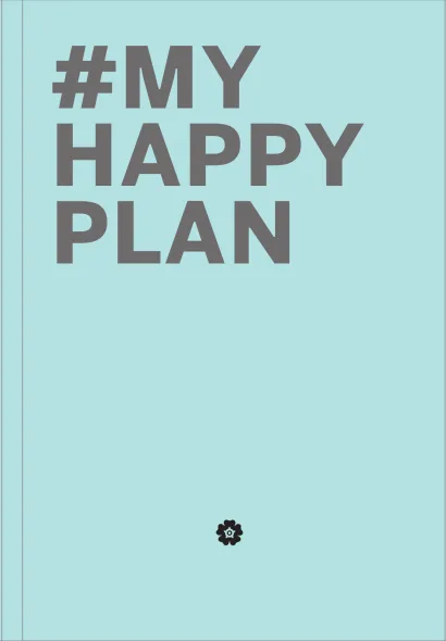 Обложка My Happy Plan (Мятный) (большой формат 165х240, лента ляссе, серебряная резинка) 
