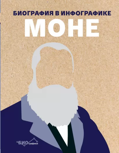 Обложка Моне. Биография в инфографике Ричард Уайлс