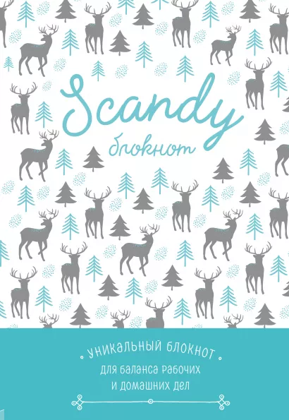 Обложка Scandy блокнот для идеального баланса рабочих и домашних дел (серебряная паста) 