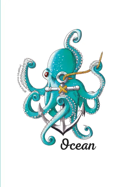 Обложка Блокнот Ocean. Скетчи Лизы Красновой Лиза Краснова