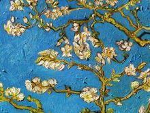 Кардхолдер. Винсент Ван Гог Цветущие ветки миндаля (в форме книжки, 215х65 мм)