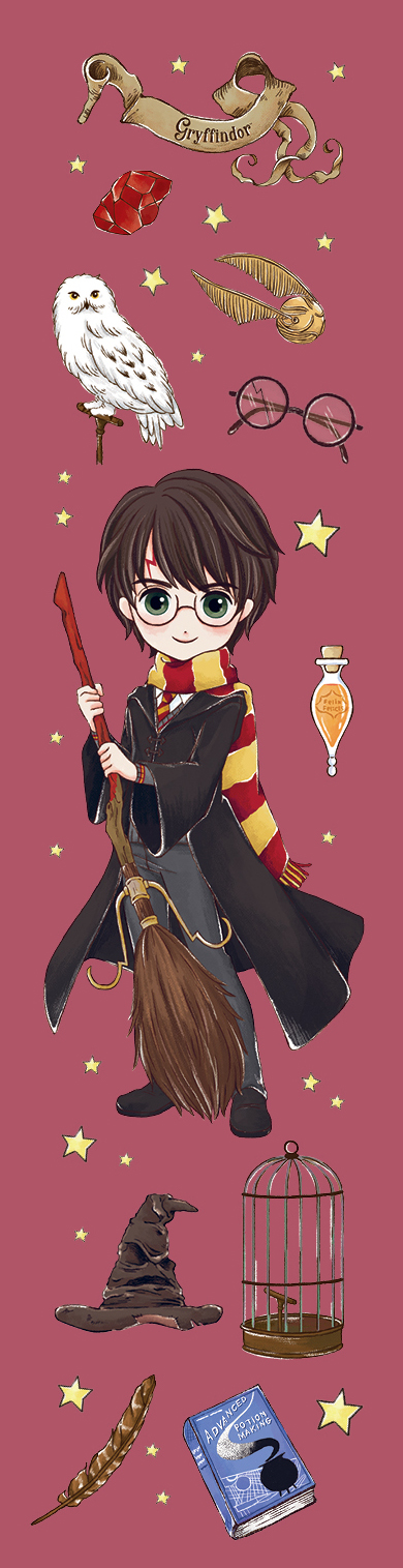 Обложка Гарри Поттер. Закладка с резинкой. Коллекция «Cute kids» 