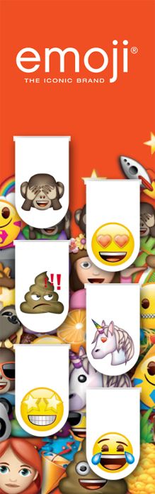 Магнитные закладки. Эмодзи (6 закладок полукругл.)