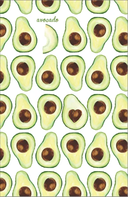 Обложка Блокнот. Авокадо 
