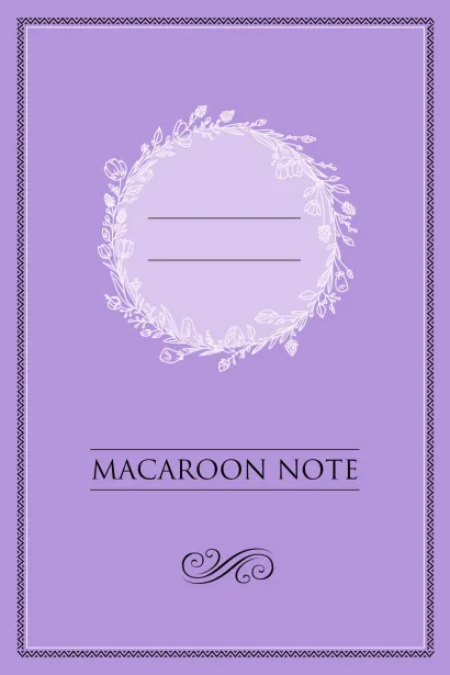 Обложка Блокнот с цветными страницами (лаванда, мягкая обложка, линовка, на скобе)