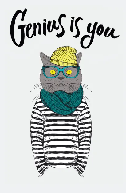 Обложка Genius is you (А5, мягкая обложка) 