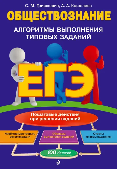 Обложка ЕГЭ. Обществознание. Алгоритмы выполнения типовых заданий С. М. Гришкевич, А. А. Кошелева