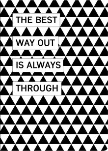 Блокнот. Геометрия. The best way out (формат А4, мягкая обложка, круглые углы, блок в точку)