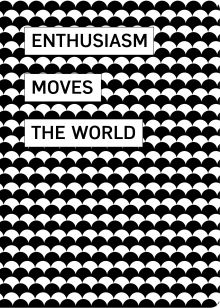 Блокнот. Геометрия. Enthusiasm moves the world (формат А4, мягкая обложка, круглые углы, блок в точку)