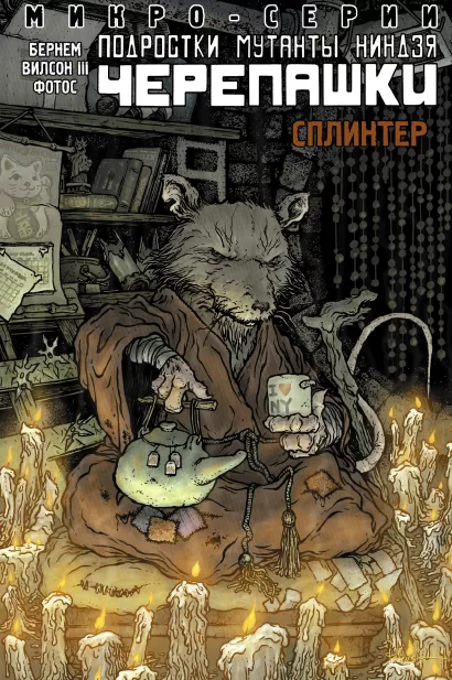 Обложка Подростки Мутанты Ниндзя Черепашки, микро-серии, Сплинтер Эрик Бернем