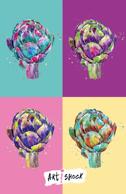 Обложка Блокнот. Артишок (Поп-арт) 