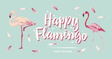 Обложка Мой планер. Фламинго. Happy Flamingo (мини на навивке) 