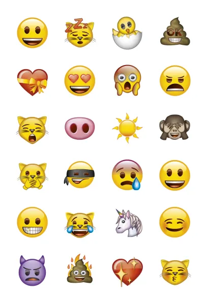 Обложка Набор наклеек. Эмодзи (формат А5, в пакете) 