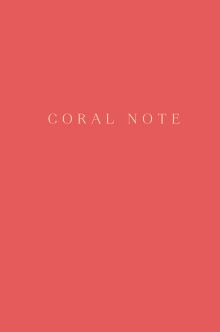 Coral Note. Блокнот с коралловыми страницами