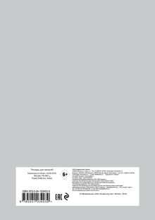 Обложка сзади Тетрадь студенческая (серый). B5, фольга, 40 л. 