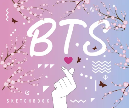 Обложка Скетчбук. BTS (твердый переплет, 96 стр., 240х200 мм) 