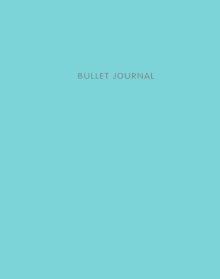 Обложка Bullet Journal (Бирюзовый) 162x210мм, твердая обложка, пружина, блокнот в точку, 120 стр. 