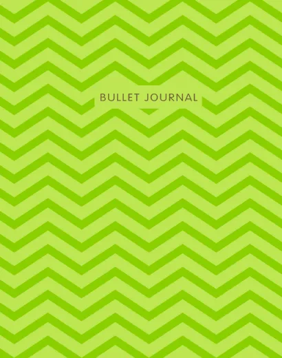 Обложка Bullet Journal (Зеленая геометрия) 162x210мм, твердая обложка, пружина, блокнот в точку, 120 стр. 