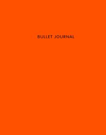 Обложка Bullet Journal (Оранжевый) 162x210мм, твердая обложка, пружина, блокнот в точку, 120 стр. 