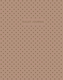 Bullet Journal (Кофейный) 162x210мм, твердая обложка, пружина, блокнот в точку, 120 стр.