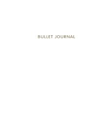 Обложка Bullet Journal