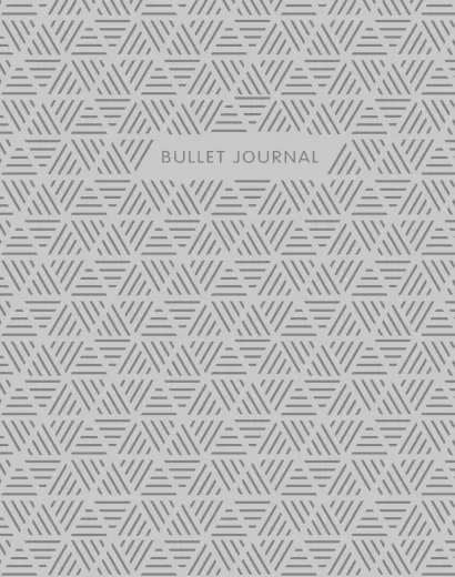 Обложка Bullet Journal (Стальной) 162x210мм, твердая обложка, пружина, блокнот в точку, 120 стр. 
