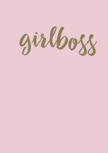 Обложка Блокнот. Girlboss (формат А5, тонированный блок, лента-ляссе) 