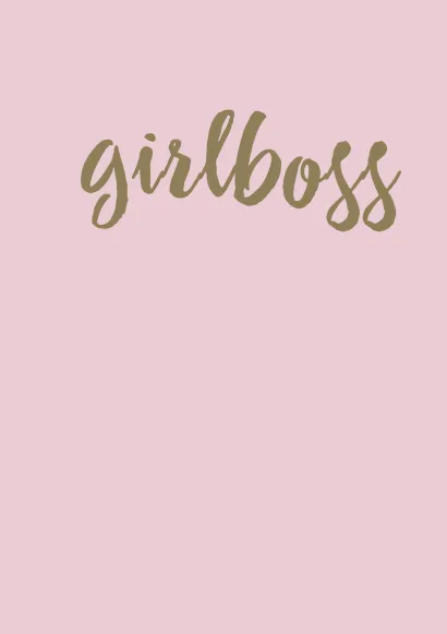 Обложка Блокнот. Girlboss (формат А5, тонированный блок, лента-ляссе)