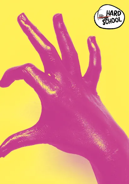 Обложка Hard school. Сердце. Тетрадь школьная в мягкой обложке, 48 л. 