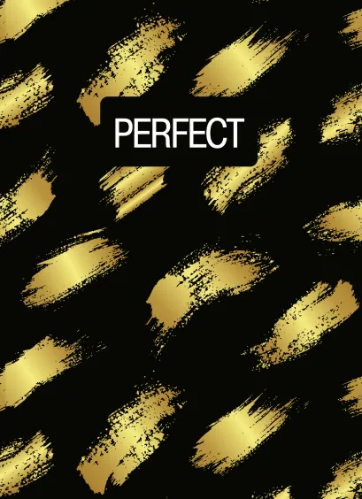 Обложка Perfect. Тетрадь студенческая (В5, зол. фольга, 40 л.) 