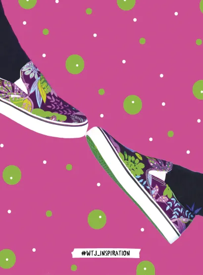 Обложка WTJ_inspiration. Тетрадь (А4, 40 л., УФ-лак, кеды) 