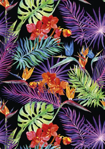 Обложка Яркие тропики. Тетрадь (B5, 40 л., УФ-лак) 