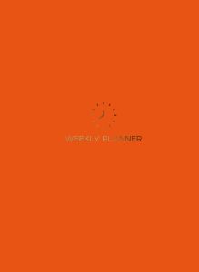 Блокнот-планер на пружине (оранжевый). А5, твердый переплет, фольга, недатированный, 128 стр.