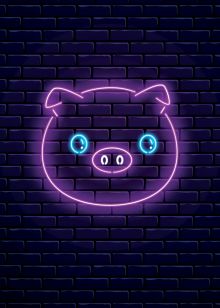 Поросенок. Тетрадь общая (А5, 48 л., накидки, клетка-стандарт)