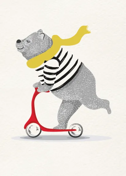 Обложка Медведь. Тетрадь общая (А5, 48 л., накидки, клетка-стандарт) 