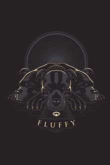 Трехголовый пес. Блокнот (А5, 32 л., прошитый цветными нитками, тиснение фольгой)