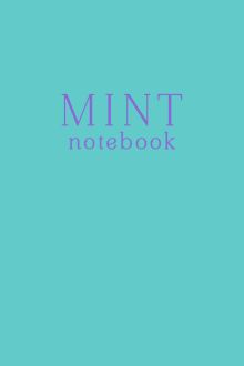 Обложка Mint notebook. Блокнот (А5, 32 л., прошитый цветными нитками, тиснение фольгой) 