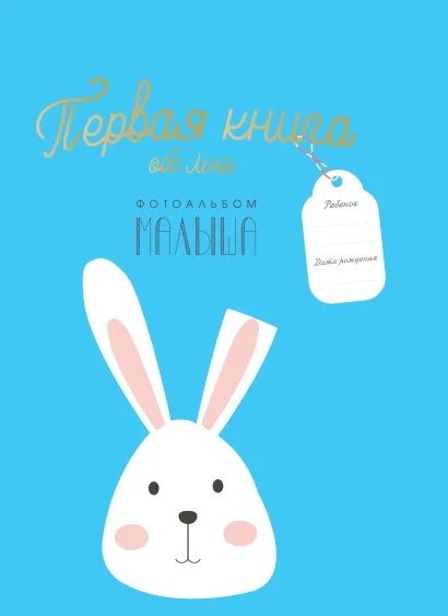 Обложка Первая книга обо мне. Фотоальбом малыша 