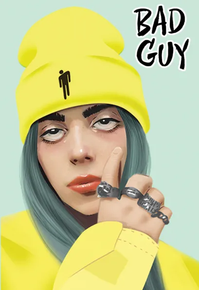 Обложка Обложка для паспорта. Billie Eilish (2 оф.) 
