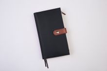 Обложка Ежедневник-органайзер (коричневый) (искусств. кожа, обложка на заклепке, сменный внутренний блок, отделение под карты и ручку) 