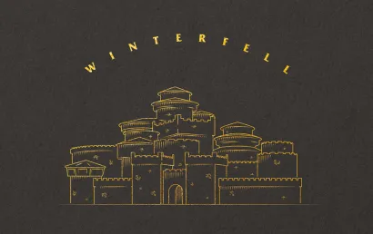 Обложка Игра Престолов. Кардхолдер (Винтерфелл) (в форме книжки, 215х65 мм) 