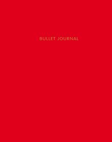 Обложка Bullet Journal (Алый) 162x210мм, твердая обложка, пружина, блокнот в точку, 120 стр. 