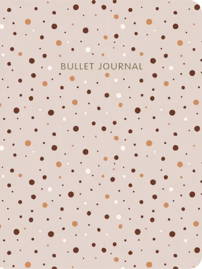 Обложка Блокнот в точку: Bullet Journal (горошек) 