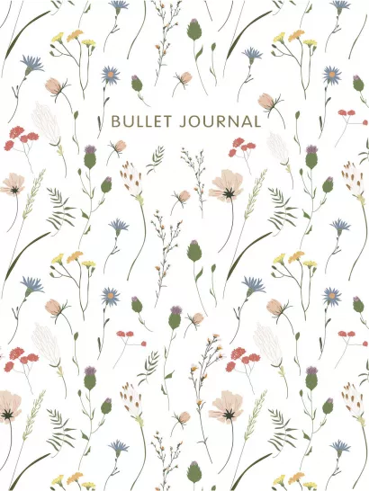 Обложка Блокнот в точку: Bullet Journal (полевые цветы) 