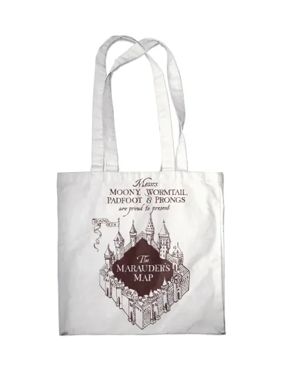 Обложка Сумка. Карта мародеров (белая, 38х43 см, длина ручек 58 см) 