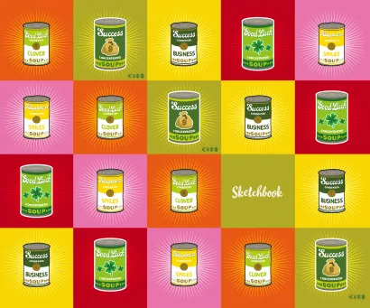 Обложка Скетчбук. Энди Уорхол (твердый переплет, 96 стр., 240х200 мм) 