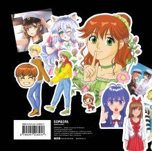 Обложка сзади I'm an anime person. Stickers. Более 100 ярких наклеек! 