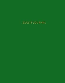 Обложка Bullet Journal (Изумрудный) 162x210мм, твердая обложка, пружина, блокнот в точку, 120 стр. 