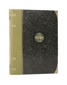 Жизнь и ловля пресноводных рыб Л. Сабанеева. Коллекционное иллюстрированное издание премиум-класса в инкрустированном переплете ручной работы с четырьмя видами тиснения и украшенным обрезом